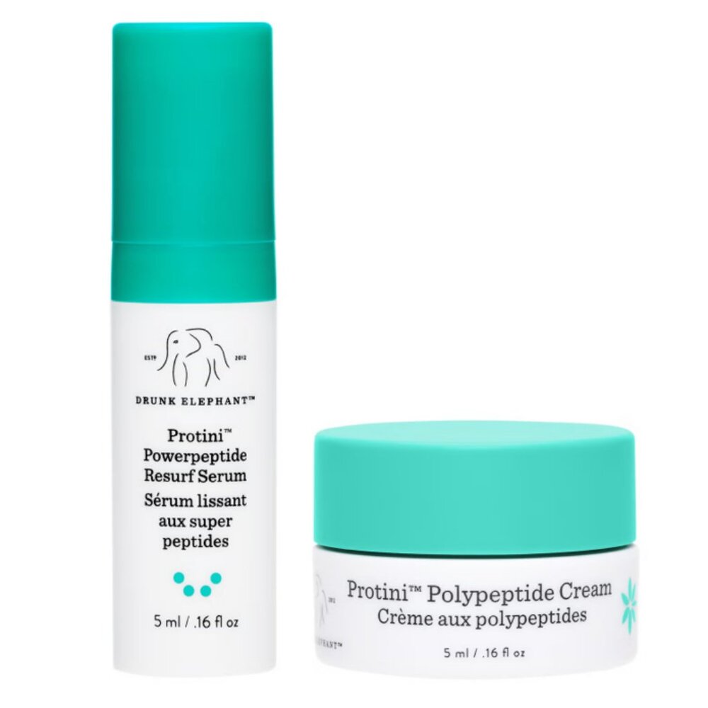 Drunk Elephant Protini Powerpeptide Resurf Serum Polypeptide Cream Skincare Duo